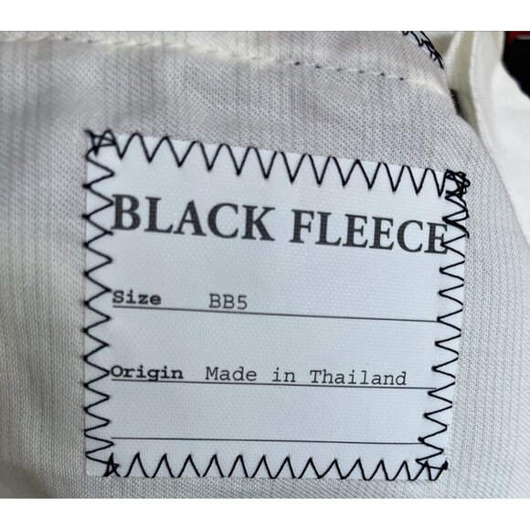 Sz BB5 L Black Fleece Yacht Flags Button Fly Shorts Cotton Boating - Picture 4 of 5